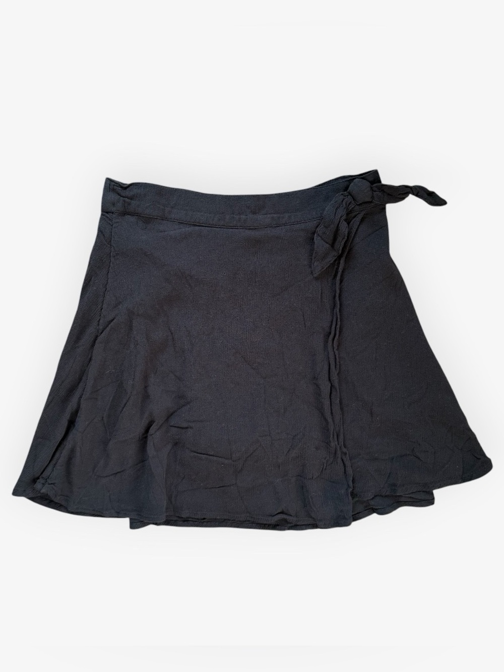 Abercrombie Kids Girls Black Wrap Skort Woven Lightweight Tie Waist 13/14